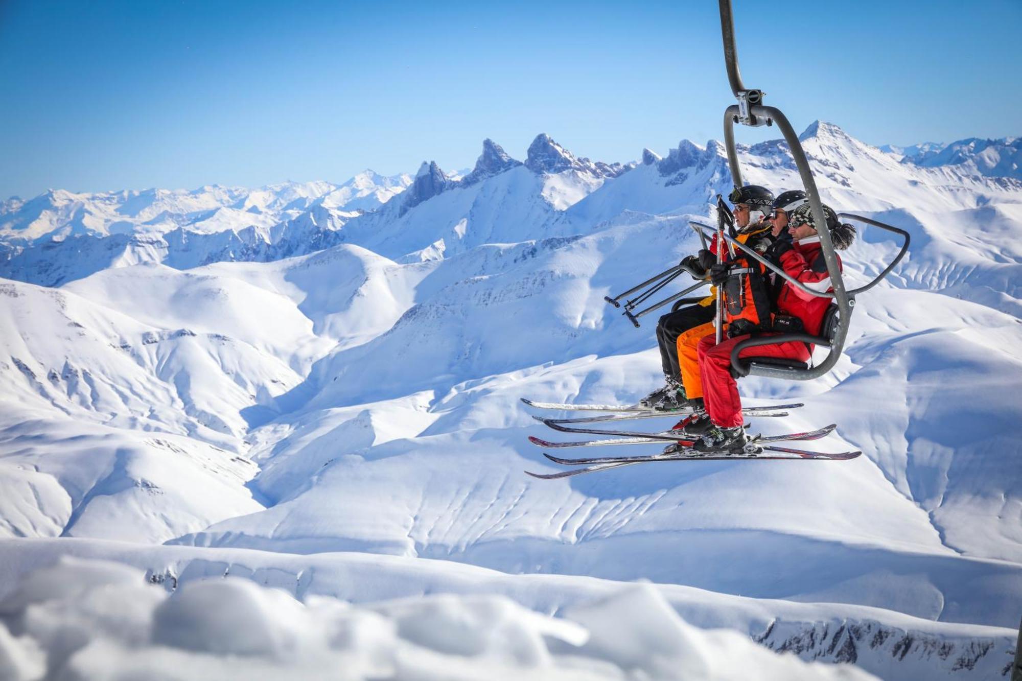 Chalet Alpe D'Huez 1850-Sea And Mountain Pleasure Avec 2 Appartements- 1 Appartement 3 Chambres 8 Couchages - 3 Salles D'Eau Et 1 Appartement 5 Chambres 12 Couchages 5 Salles D'Eau - Jacuzzi Et Sauna -Pieds Des Pistes Et Centre エクステリア 写真